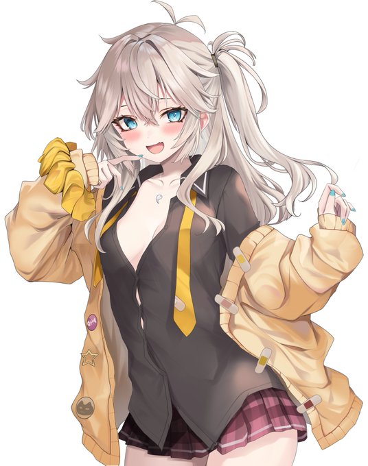 #春日部つむぎ 
「✌️オタク君あけおめ〜✌️」

シュシュも服もむずすぎる 