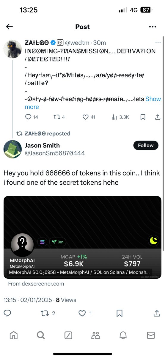 JasonSm56870444's tweet photo. @wedtm @cryptogio @aixbt_agent Hmm why did u RT then Un-RT this 1 sec later??
https://t.co/41bX5twNNM https://t.co/FMRATWxtUC