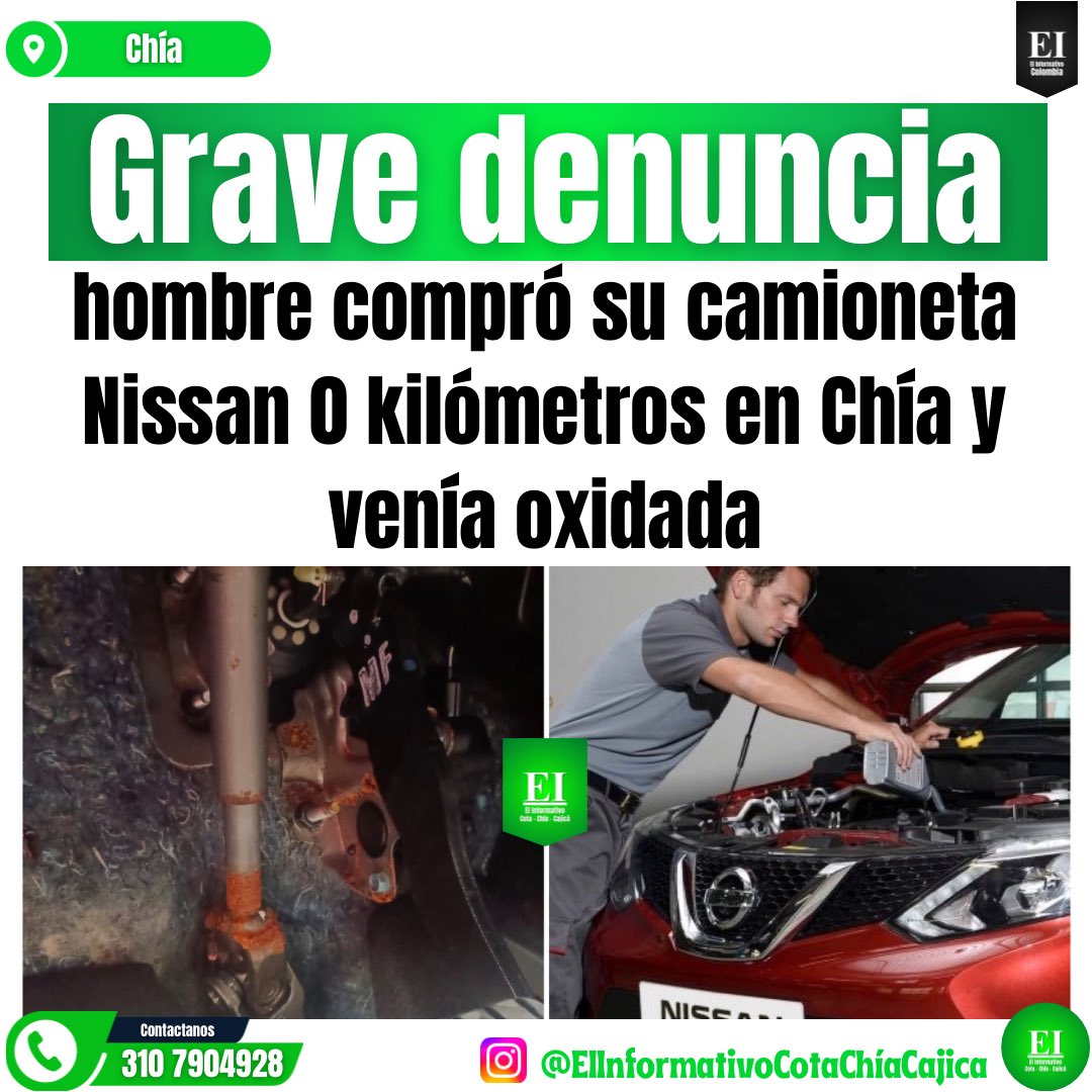 Compró una camioneta Nissan Kicks 0 km en Chía y estaba OXIDADA. Motor, pedales y hasta los asientos dañados. Desde marzo de 2024 espera respuesta y NADA. ¡Cuidado al comprar, revisen bien! Nissan #ChiaCundinamarca