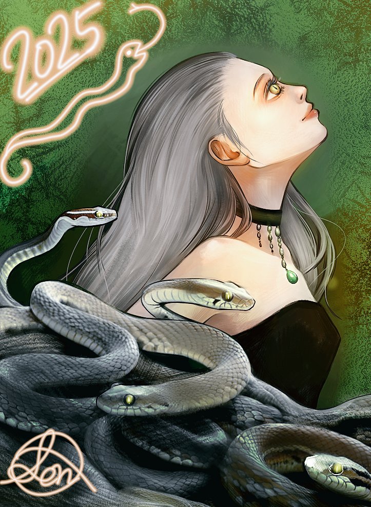 3seefeya1's tweet image. 2025年も宜しくお願い致します🐍
#HappyNewYear2025
#年賀イラスト #2025年賀状 #illustration