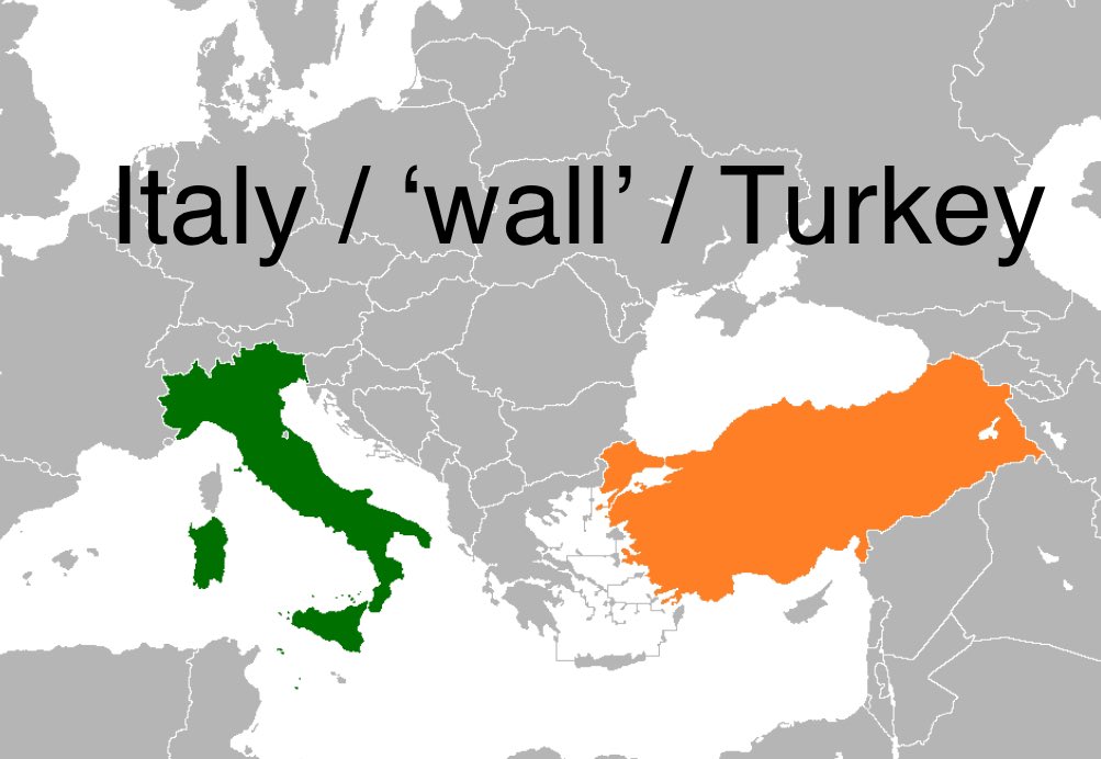 That’s an impressive ‘wall’ the Italians built