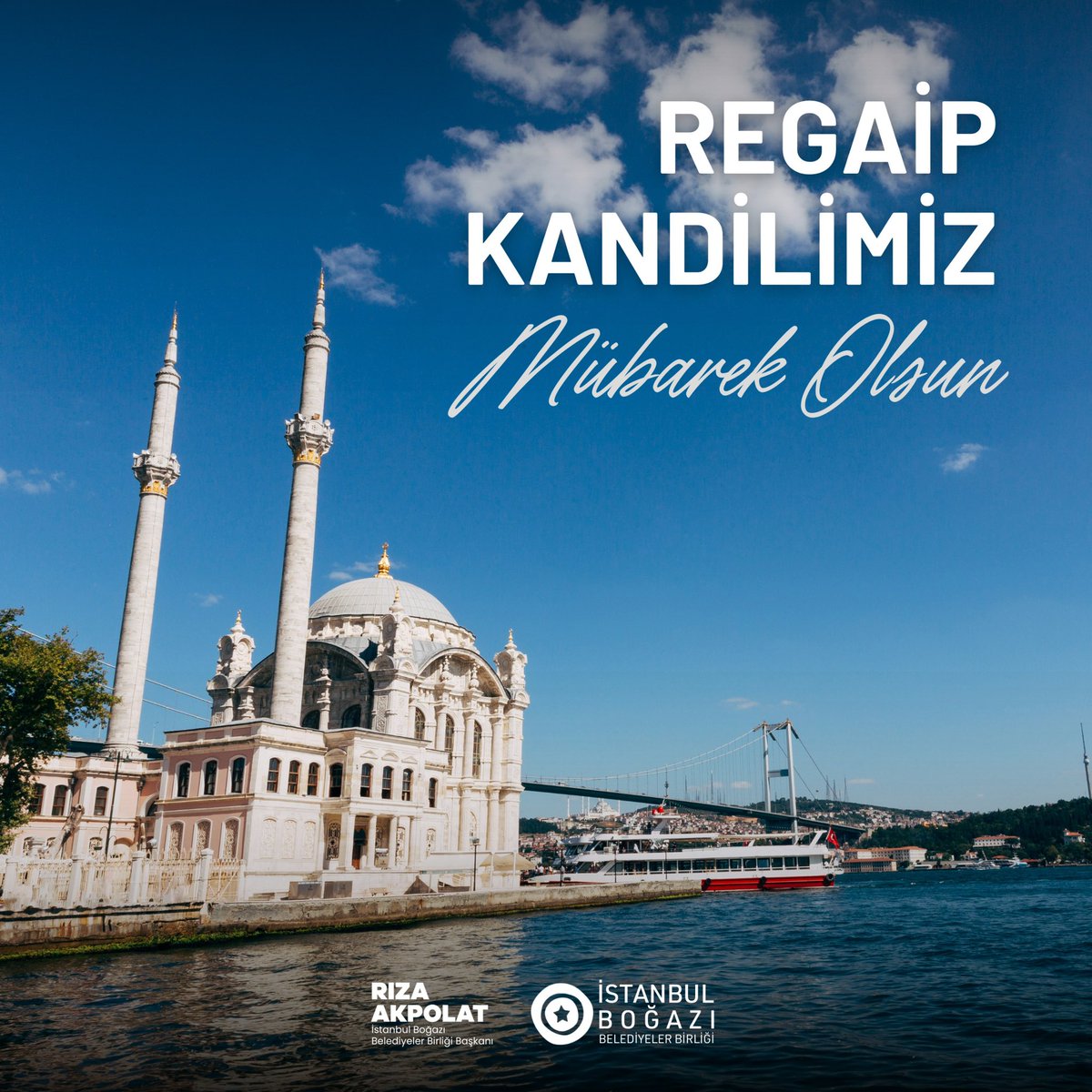 Üç ayların müjdecisi Regaip Kandili’nin ülkemize ve tüm insanlığa sağlık, huzur ve mutluluk getirmesini dileriz. 

Kandilimiz mübarek olsun.