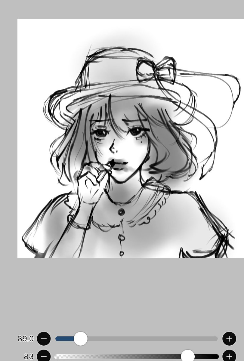 practicing drawing without a base #wip