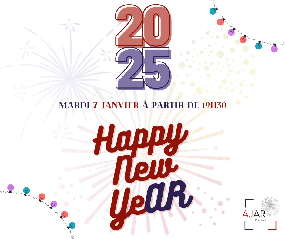 On se donne rendez vous mardi 7 janvier à partir de 19h30 pour célébrer la nouvelle année 2025 🥳🍾 
Inscrivez vous à l'événement Facebook juste ici ➡️ facebook.com/share/1FvnLHRP…

Le lieu sera communiqué prochainement ☺️