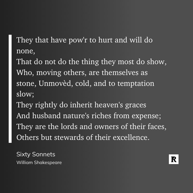 My word of the year is “consistency.” I hope to be the kind of person that William Shakespeare talks about in this sonnet.