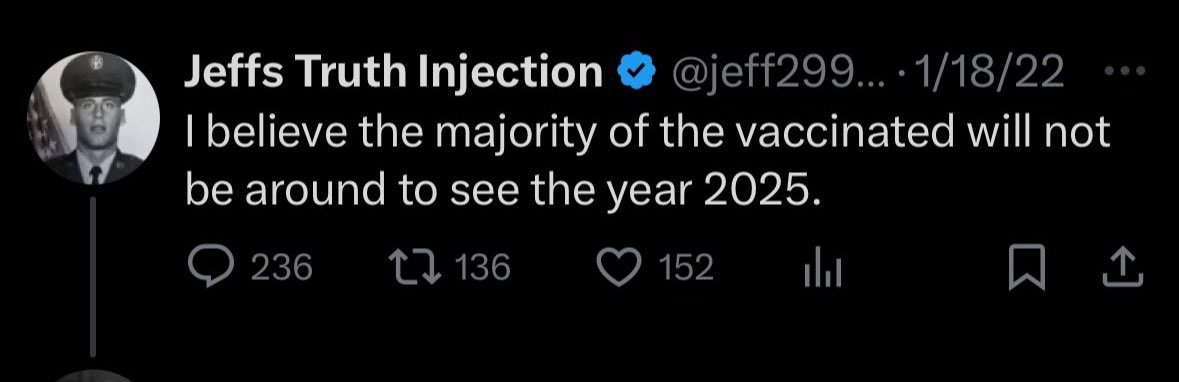 Hands up if you had the Covid vaccine and are here to see 2025

🤚