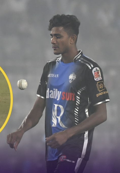 Nahid Rana slaying with the ball against Fortune Barishal 🔥 📹 Credits: Instagram/Tsportsbd