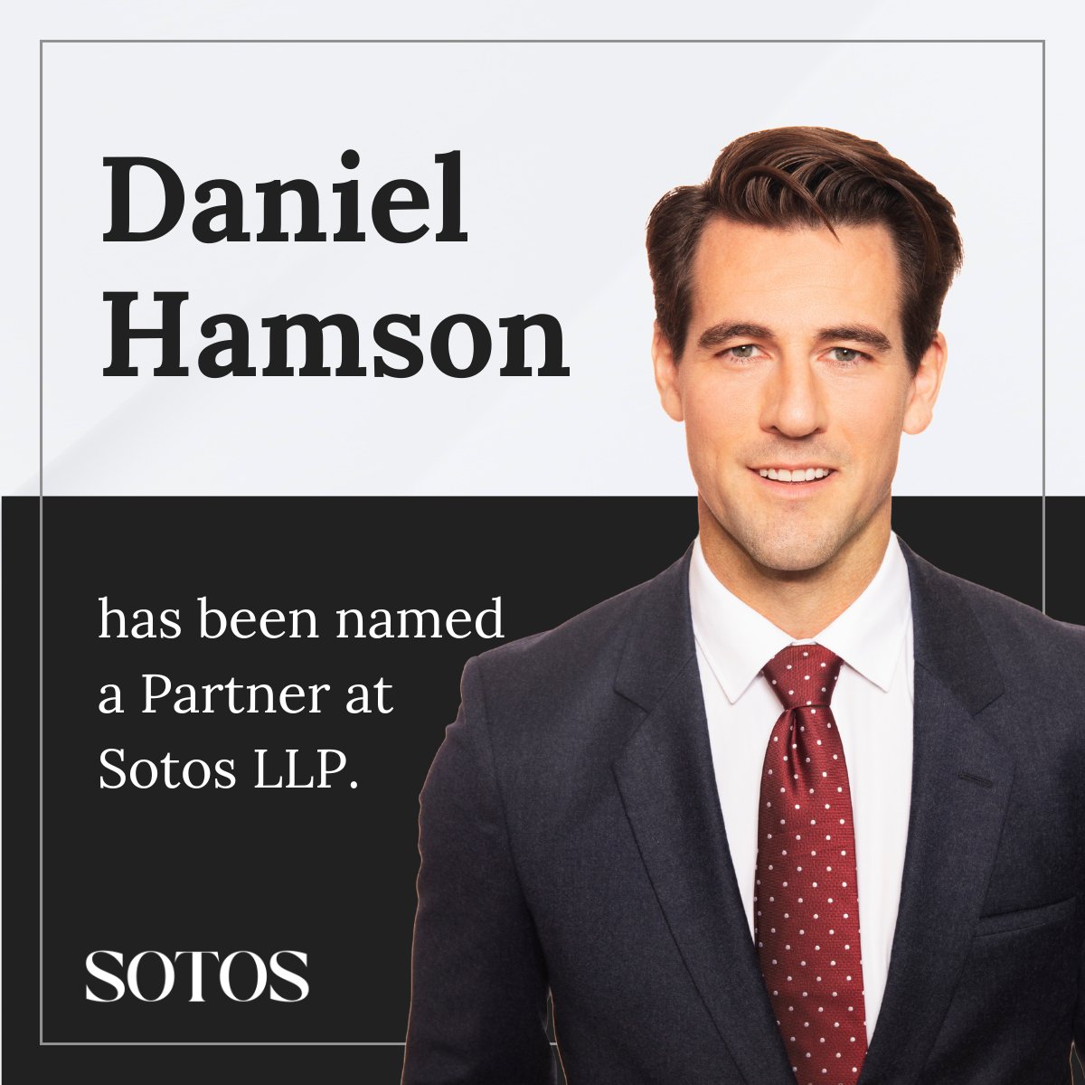 Sotos LLP is pleased to announce that <a href="/DanielHamson/">Daniel Hamson</a> has been named a Partner at the firm.

To learn more about Daniel’s practice, read his full bio: sotosllp.com/team/daniel-ha….