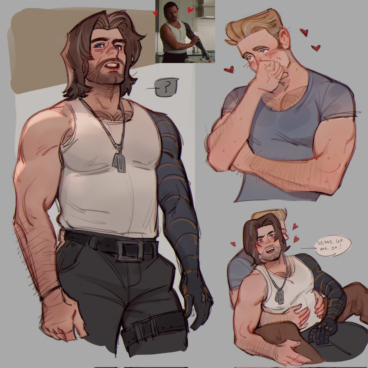 ShkretArt's tweet photo. Stucky sketches 
#Stucky https://t.co/xOpSCWJ0d3