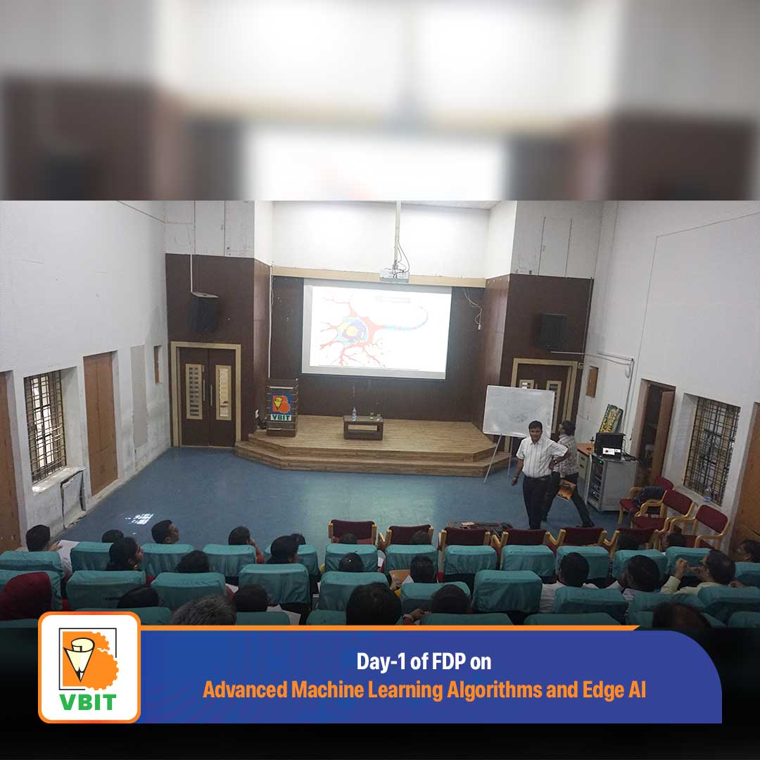 VBITHYD's tweet image. 💻 Day 1 of #FDP on Advanced Machine Learning Algorithms & Edge AI 💡
#VBIT #AdvancedML #EdgeAI #FDP2025 #ECEDept #ICTAcademy #AITraining #AcademicExcellence #FacultyDevelopmentProgram #AI #MachineLearning #Algorithms #ECE #Algorithms #Electronics #ICT #NIT #ML #AI #Innovation