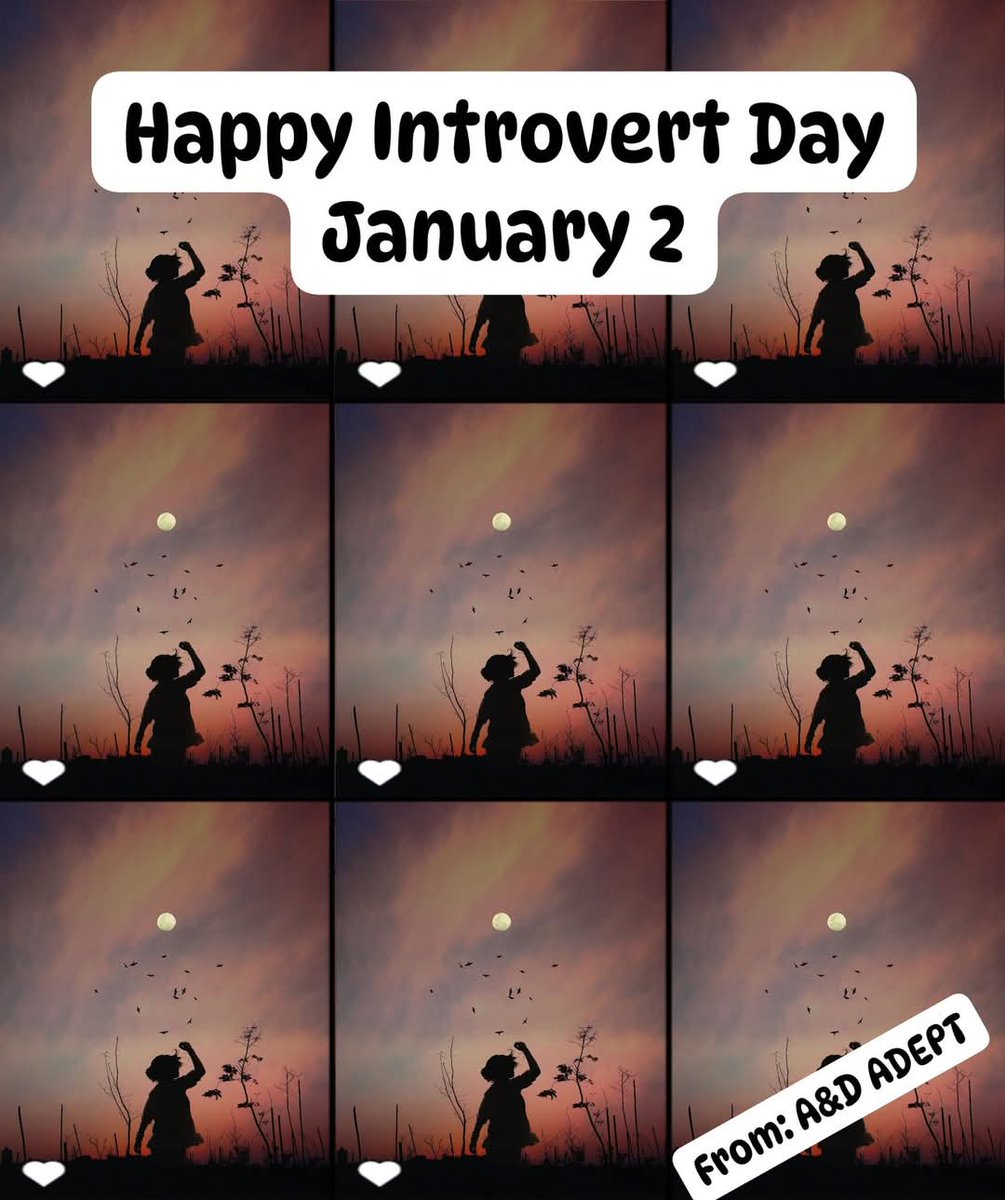 adeptservices03's tweet photo. Happy Introvert Day! ✨✨✨ https://t.co/5WTQBqcqT4