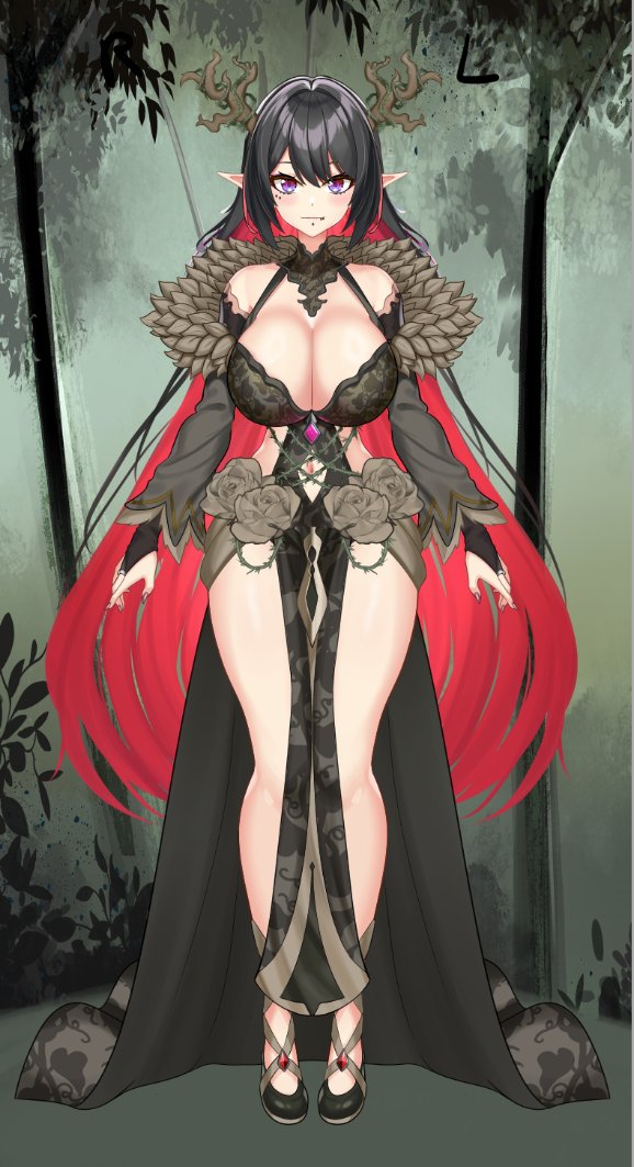 ElaraVtuber's tweet image. What’s the first thing you notice about my model? 💜