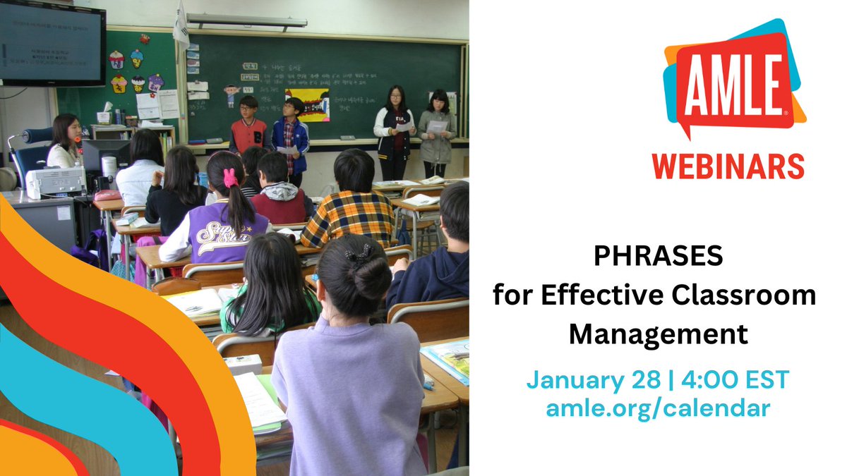 AMLE (@amle) on Twitter photo Recharged & ready to reboot post-winter break?
Join us for a free webinar w/2022 Educators of the Year <a href="/BensonVoss/">BensonVoss</a> to learn their proactive approach to classroom management that benefits both teachers & students. It's one PHRASE you won't soon forget! 👉ow.ly/oYsG50UyqgU Recharged & ready to reboot post-winter break?
Join us for a free webinar w/2022 Educators of the Year <a href="/BensonVoss/">BensonVoss</a> to learn their proactive approach to classroom management that benefits both teachers & students. It's one PHRASE you won't soon forget! 👉ow.ly/oYsG50UyqgU