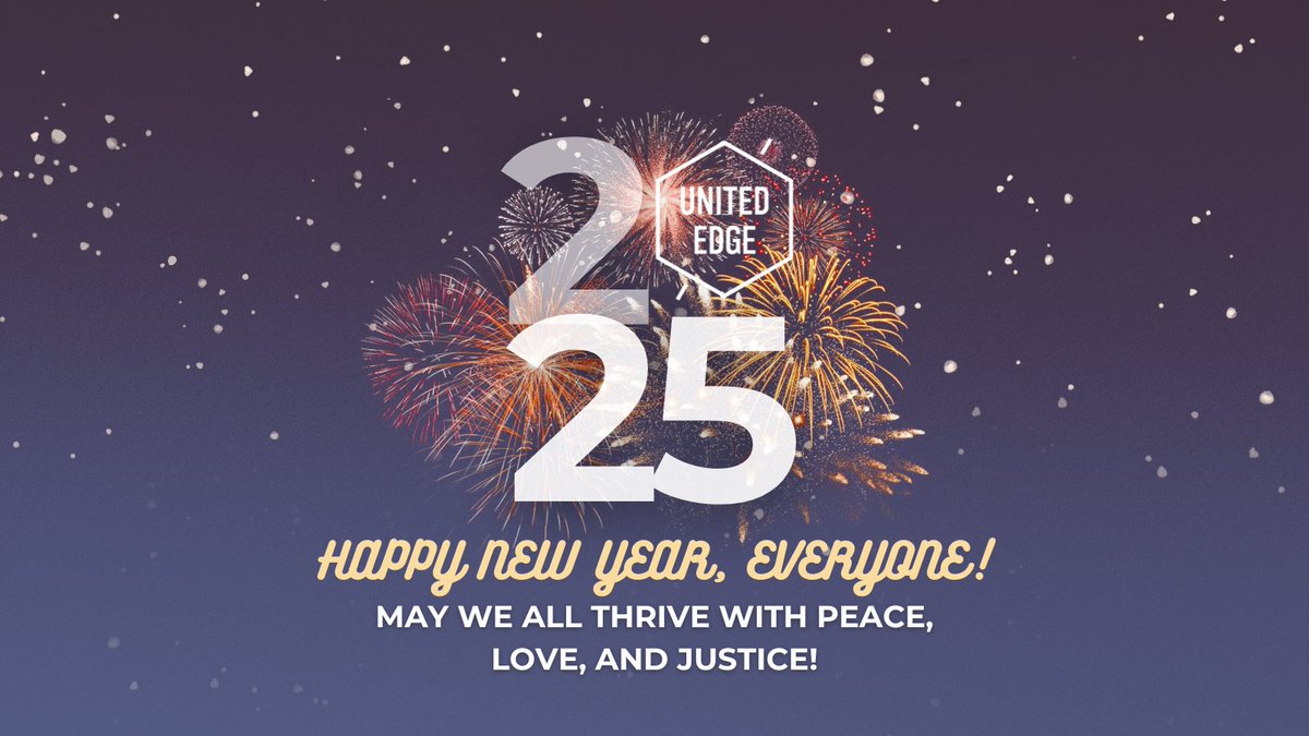 Happy New Year, everyone! May this year be full of love, peace, and justice. 

How will you work for fairness this year? 

#UnitedEdge #JusticeBasedApproach #Peace #Love #Justice #2025 #NewYear #Fairness