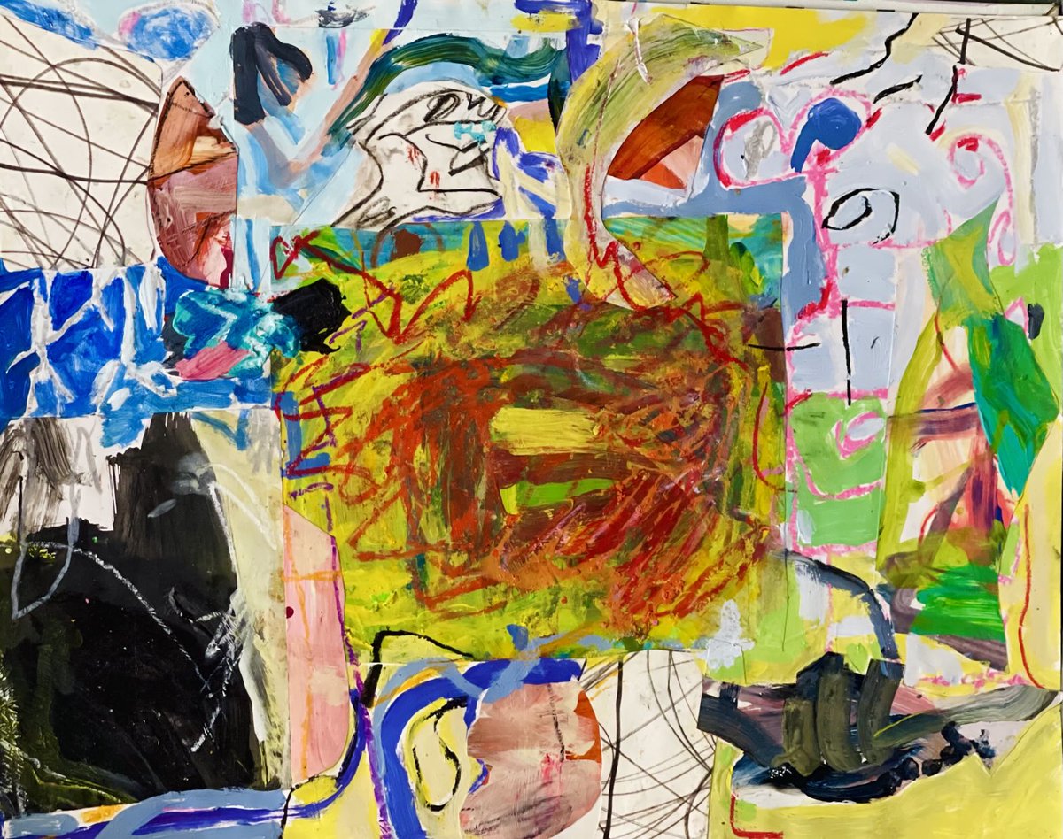 grageArtgallery's tweet image. Collage early 2000’s 18x24 inches