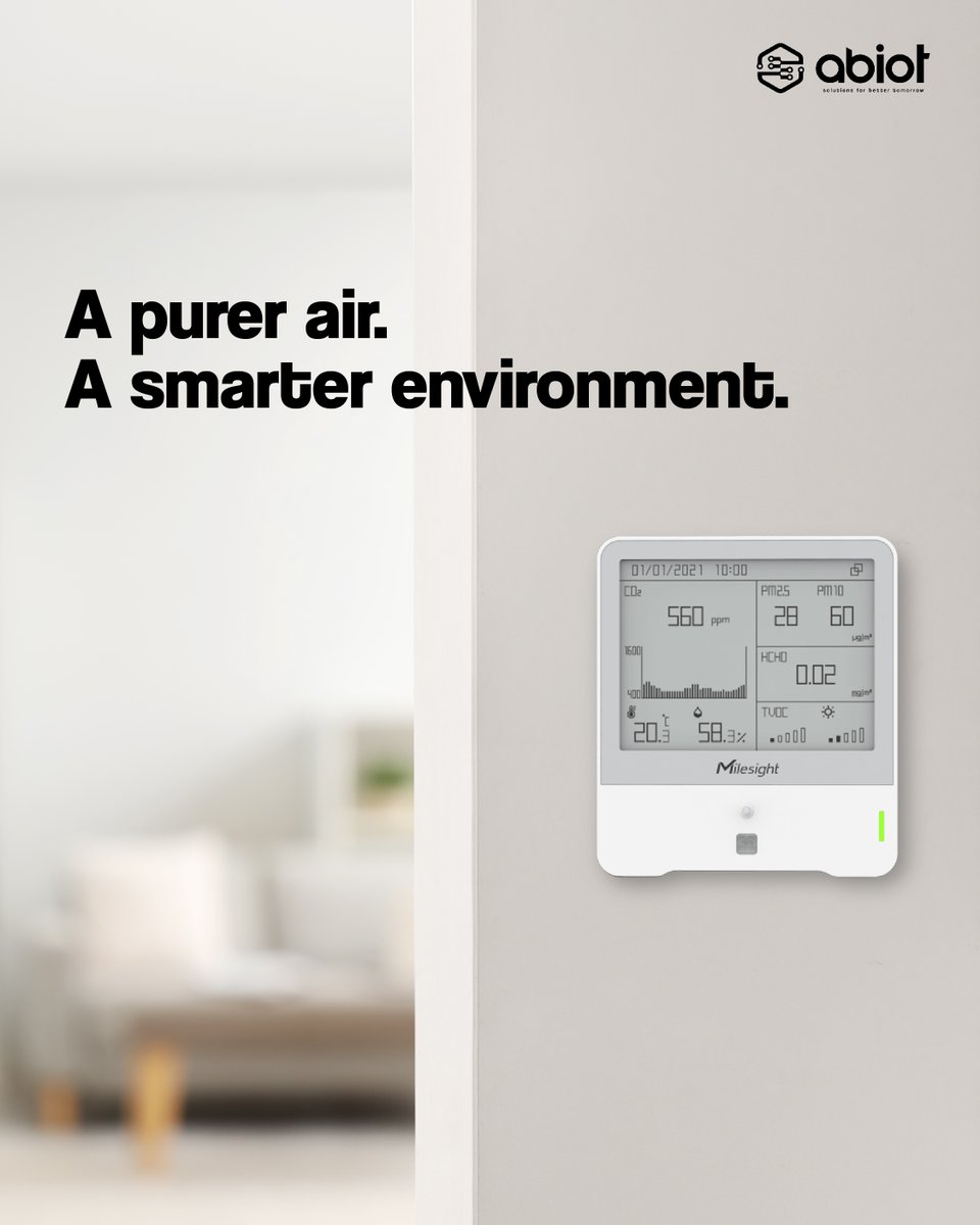 Take control of your Indoor Air Quality! 🌬️

Monitor your indoor environment with ease using our IAQ CO2 &amp; TVOC IoT Solution! This compact, all-in-one device tracks temperature, humidity, CO2, PM2.5, TVOC, and more—giving you real-time insights on your air quality. 🌿

🔔 Get