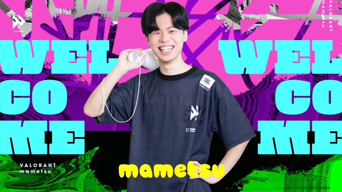 fav_gaming's tweet image. 【VALORANT部門】
Welcome @Mametu7 !
 
VALORANT部門に新規選手が加入いたします。
新たな若き才能の活躍にご期待ください🔥

▼詳細はこちら
favgaming.com/news/12099/

#FAVWIN