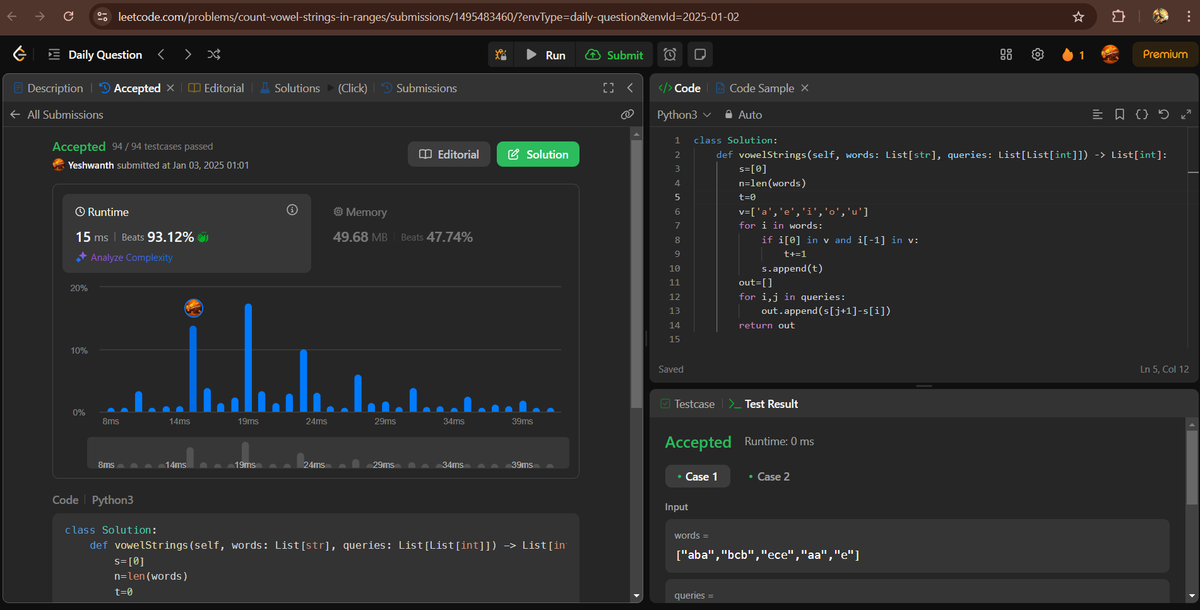 TechYesh's tweet image. Day 1/365 of solving DSA and making streak
#DSA #LeetCode #web3 #100xDevs 
and trying to do parallel course of web3 by @kirat_tw 
even though i got a job in salesforce based one and had one sem for it and trying to explore new things
