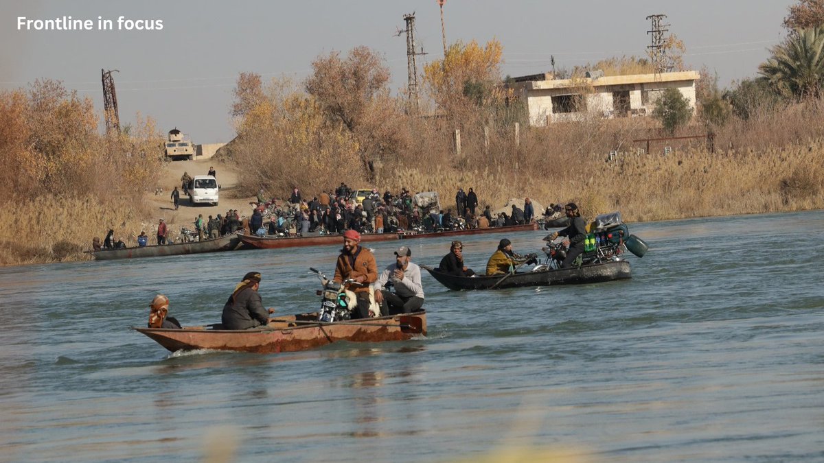 frontline in focus (@frontlineinfocu) on Twitter photo Boats have become the sole lifeline for transportation in #DeirEzzor following the destruction of bridges and crossings that once connected both sides of the Euphrates River to the city center. The community's struggle to navigate daily life persists.
#Syria Boats have become the sole lifeline for transportation in #DeirEzzor following the destruction of bridges and crossings that once connected both sides of the Euphrates River to the city center. The community's struggle to navigate daily life persists.
#Syria