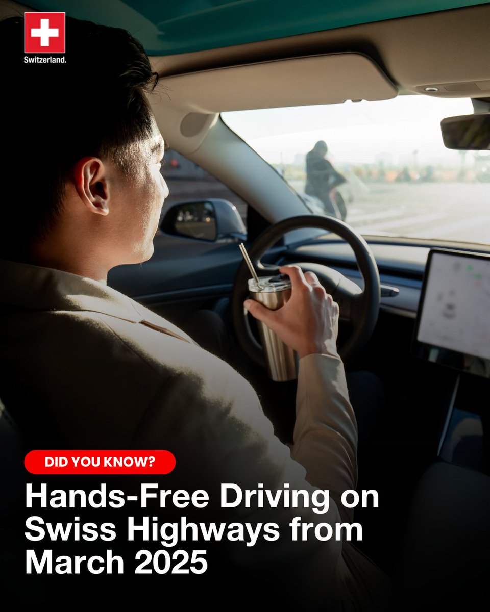 Big changes are coming to Swiss roads! 🚗 

Starting March 2025, drivers can use autopilot on highways. Driverless cars will also be allowed on certain routes, monitored remotely, and automated parking will be permitted in designated spaces. 🤖

Full details here :