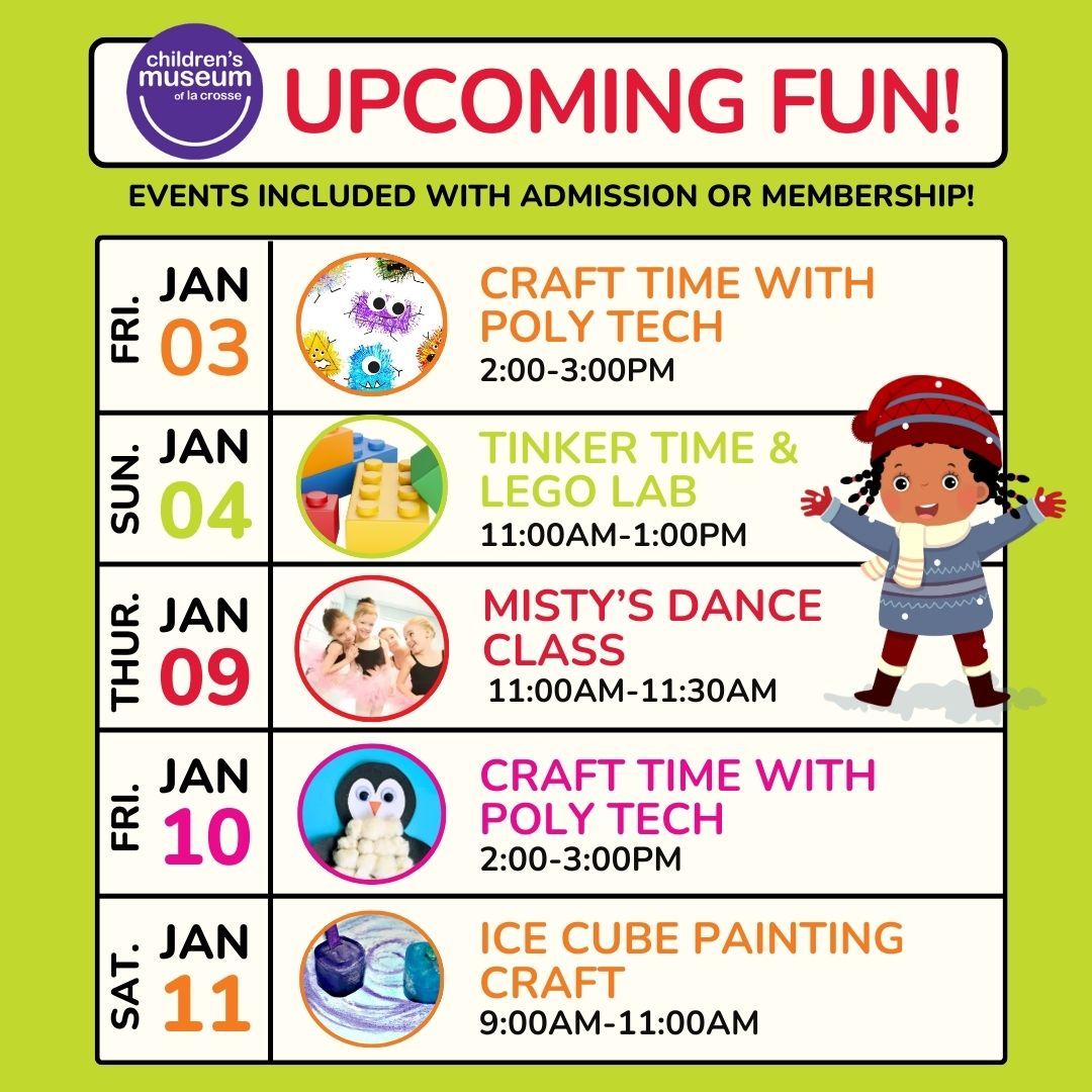 FunMuseum's tweet image. 🎉 New fun for the New Year!🎉  There's always so many happenings at The Museum. Check out the calendar of what's coming up: buff.ly/47GuG02