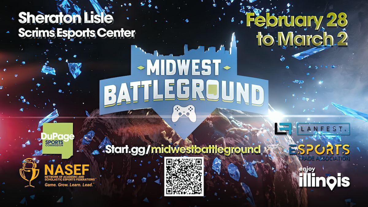 Connect and celebrate esports during Happy Hour at the Midwest Battleground w/ <a href="/DuPage_Sports/">DuPage Sports Commission</a> and <a href="/GetEventPipe/">EventPipe</a>. Don’t miss the weekend kick-off! 
RSVP here: buff.ly/3ZwksfC