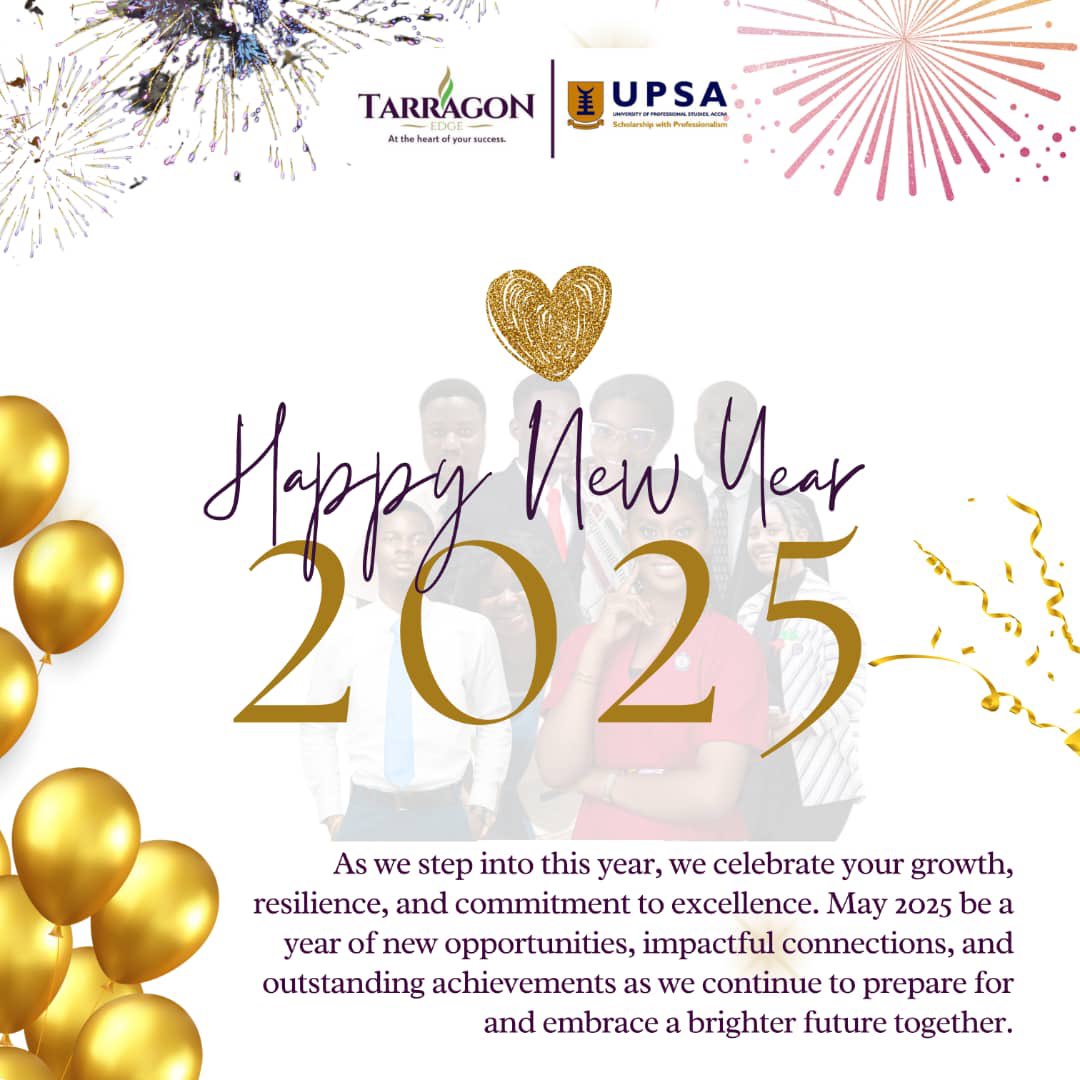 TarragonEdge's tweet photo. Happy New Year to the incredible students of Tarragon-edge Network, UPSA! As we step into 2025, Let creativity, and hard work be our focus .Together, let’s make every moment count!
💓💓🌟🌟🌈
#HappyNewYear 
#2025Vision 
#TarragonEdgeStudentsNetworkUPSA 
#DreamBig 
#MakeItHappen https://t.co/ZKmtnLb5bO