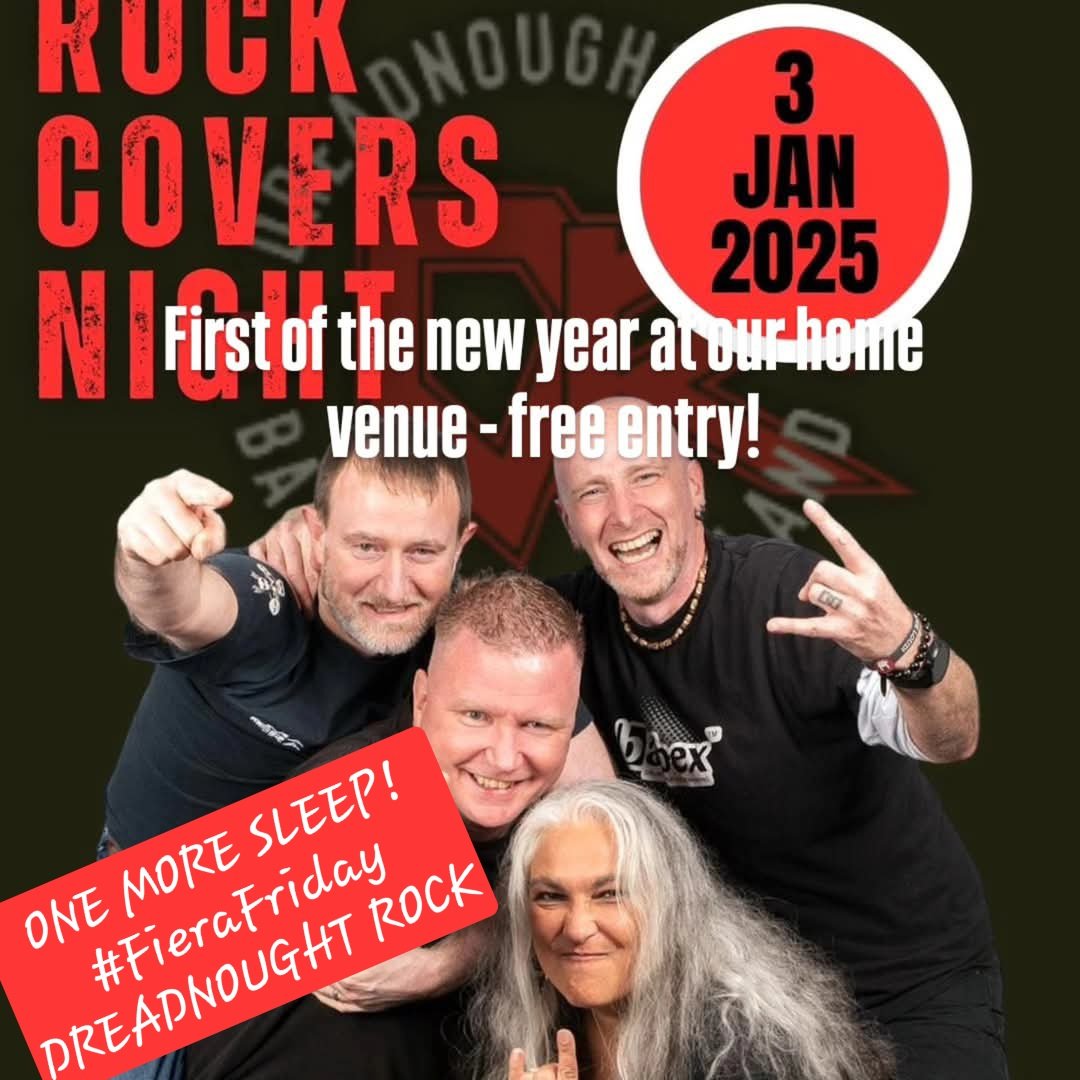 On the morrow. Free entry! #FieraFriday <a href="/Dreadnoughtrock/">DreadnoughtRock</a> <a href="/ARSeDave/">Dave Cumming</a> @brettsjackson <a href="/LMKorimboccus/">Lynda M Korimboccus Ⓥ</a>