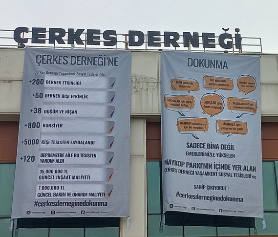 Bu tesis nice düğüne, nice yardım kampanyalarına, nice toplantılara ev sahipliği yaptı.
#cerkesderneginedokunma
 <a href="/herkesicinCHP/">CHP 🇹🇷</a> <a href="/cankayabelediye/">Çankaya Belediyesi</a>