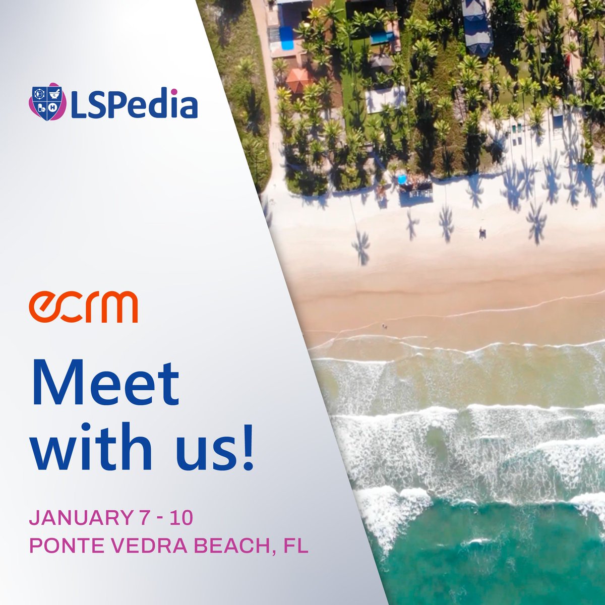 LSPedia's tweet image. Only 1 week to go!💡 

Join LSPedia’s Matt Vincent &amp;amp; Ray Shehadeh at the Branded Rx &amp;amp; Vaccine Session, Jan 7-10, in sunny Ponte Vedra Beach, FL! Let’s talk about how OneScan Pharmacy Pro can transform operations, boost patient care, &amp;amp; ensure DSCSA compliance. 

#ECRM #LSPedia