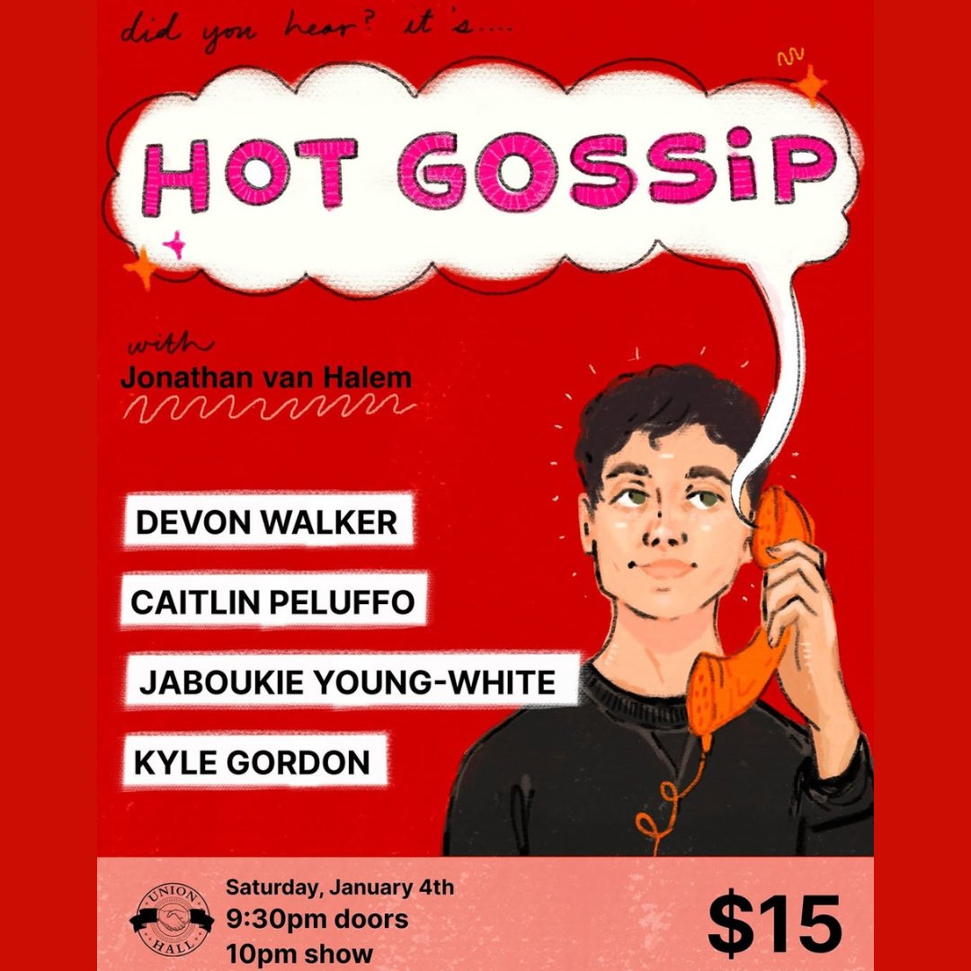 Union Hall (@unionhallny) on Twitter photo This Weekend's Shows at Union Hall!
FRI | WHIPLASH HOSTED BY <a href="/silkyjumbo/">shalewa sharpe</a> @ 7:30PM
FRI | BODY COUNT HOSTED BY <a href="/tessabelllle/">Tessa</a> AND JO SUNDAY @ 10PM
SAT | HOT GOSSIP HOSTED BY <a href="/jon_vanhalem/">Jonathan van Halem</a> @ 10PM
Tickets at unionhallny.com This Weekend's Shows at Union Hall!
FRI | WHIPLASH HOSTED BY <a href="/silkyjumbo/">shalewa sharpe</a> @ 7:30PM
FRI | BODY COUNT HOSTED BY <a href="/tessabelllle/">Tessa</a> AND JO SUNDAY @ 10PM
SAT | HOT GOSSIP HOSTED BY <a href="/jon_vanhalem/">Jonathan van Halem</a> @ 10PM
Tickets at unionhallny.com