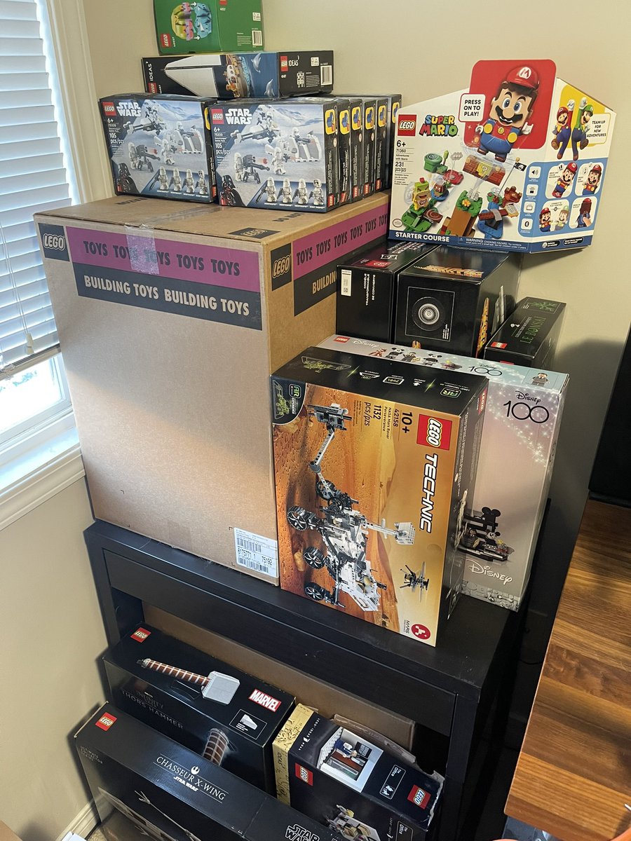 Current <a href="/LEGO_Group/">LEGO</a> backlog, and there’s (I think) 4 sets that aren’t pictured here 😅