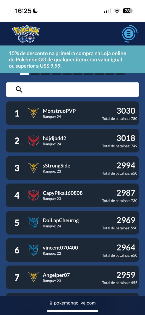 xJoaoVictor2006's tweet image. Congratulations @NianticHelp @NianticLabs @PokemonGoApp 

You are lazy, your incompetence amazes me, we already have several players abusing the exploit and the current top 1 is one of the abusers.