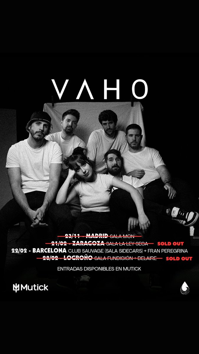 Gracias, gracias y más gracias. Todo vendido en Zaragoza y Logroño. Os prometemos unos conciertos a la altura del amor que nos dais. 

Barcelona, quedan solo 50 entradas!
