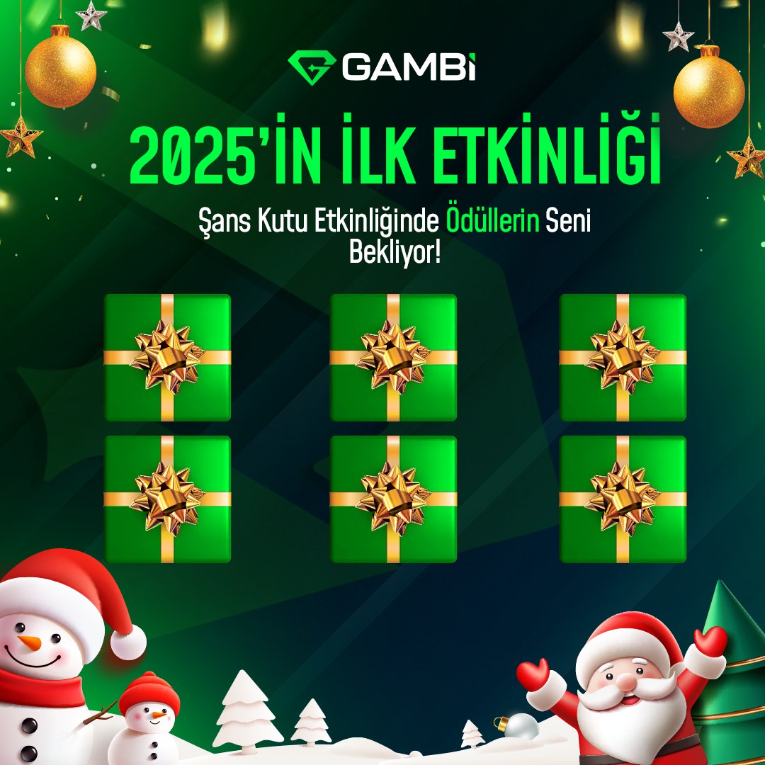 🎉 Gambi.com’dan 2025’in İlk Etkinliği Başladı! 🎉

Yeni yıl coşkusunu kazançlarla kutluyoruz! 💰⭐️

🎁 6 Gizemli Kutu Sizleri Bekliyor
Her kutunun içinde nakit ödüller ve freespin sürprizleri var. Şimdi şansını dene ve ödülünü kazançla taçlandır!

Etkinliğe Katılım