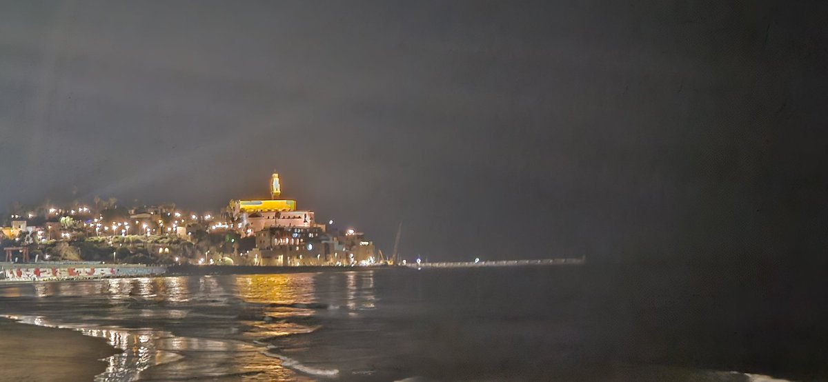 השחפים על המזח כבר עפו
והים השתתק ונדם.
זוהי יפו, ילדה, זוהי יפו
שחודרת - כמו יין - לדם...

(יוסי גמזו)

יפו
בלילה...

אושר