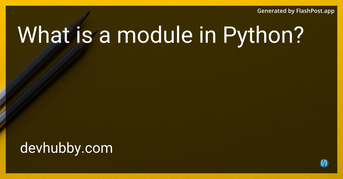 devhubbycom's tweet image. If a Python module goes missing, do you post a 'Have you seen me?' ad?
Source: devhubby.com/thread/what-is…
#Code #BackendDevelopment #PythonModules #CodeNewbie