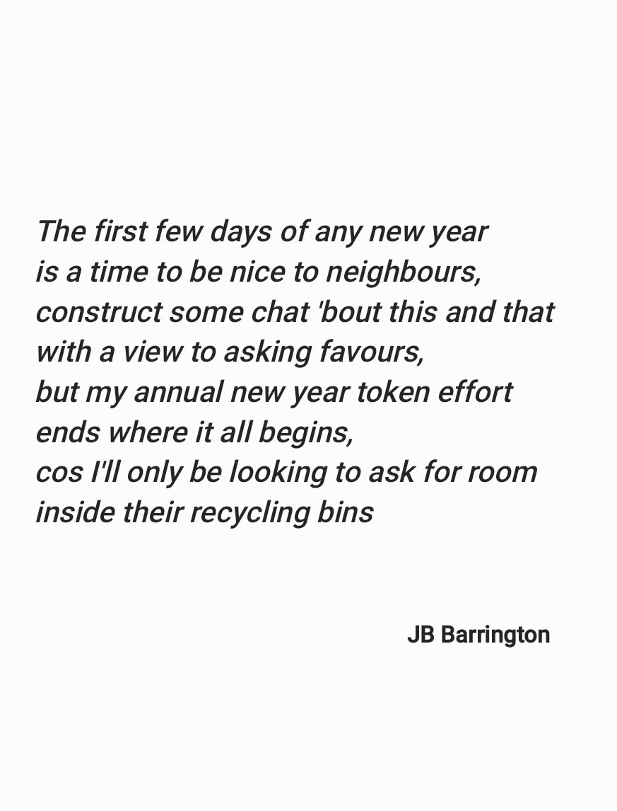 #NewYear bins