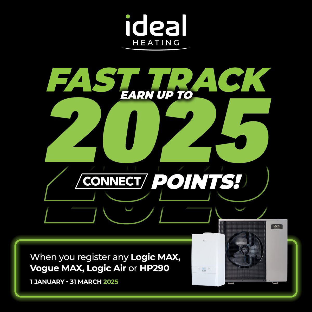 It’s time to step on the gas because we’re kicking off 2025 with a new loyalty promotion: Fast Track 2025 🏎

Find out how to qualify: idealheating.com/blog/fast-trac… 

#IdealHeating #FastTrack2025