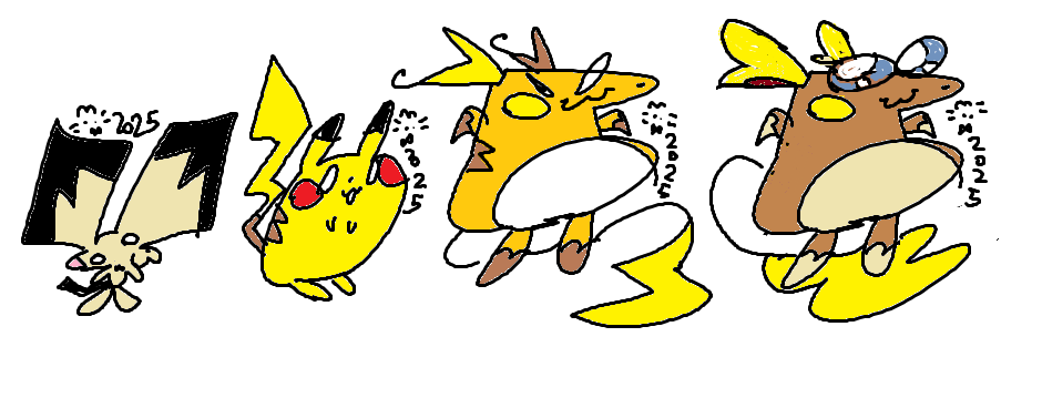 minty_kandy's tweet photo. drawing some pokemon evolution lines bc im bored https://t.co/U3QpPPp4Kq