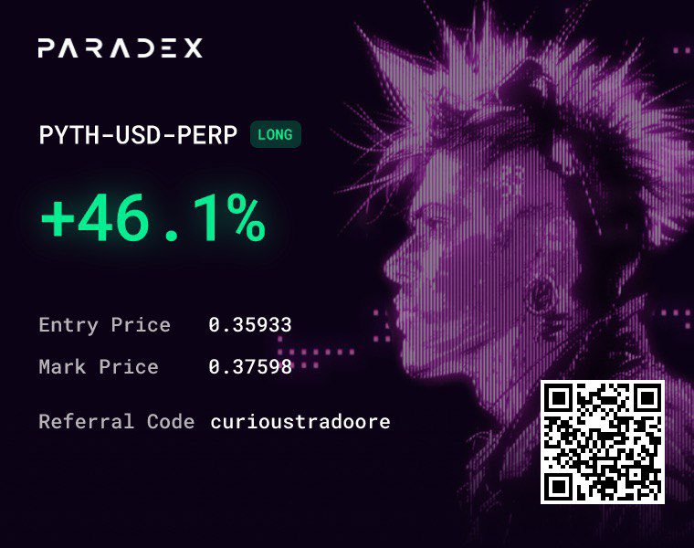 Pashakep3's tweet photo. Gm gm💜
@paradex is money💰
#Pyth #Aero #Usual #mMog - long🚀 https://t.co/VMWstdtacZ
