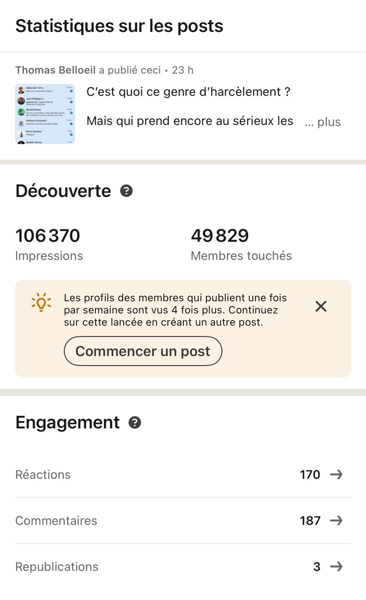thomdada's tweet photo. 1er jour de l’année et j’ai déjà cassé LinkedIn 😂 https://t.co/bgsRmyzPNT