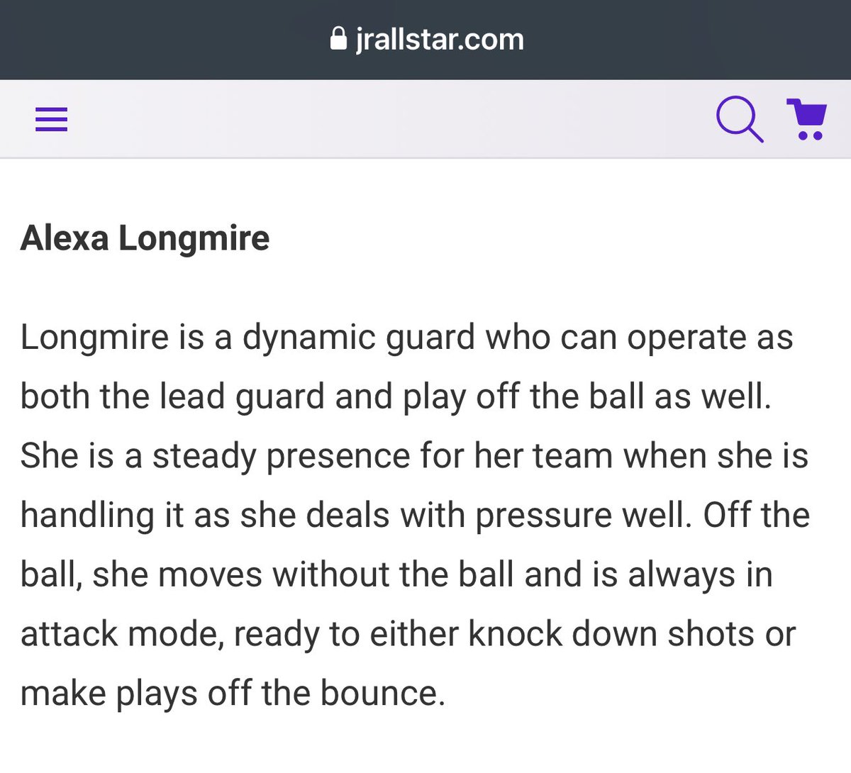 Alexa Longmire (@lexlongmirehoop) on Twitter photo Thank you so much <a href="/PriceJameson1/">Jameson Price</a> and <a href="/JrAllStarBB/">Jr. All-Star Girls Basketball</a> for the evaluation โจ Thank you so much <a href="/PriceJameson1/">Jameson Price</a> and <a href="/JrAllStarBB/">Jr. All-Star Girls Basketball</a> for the evaluation โจ