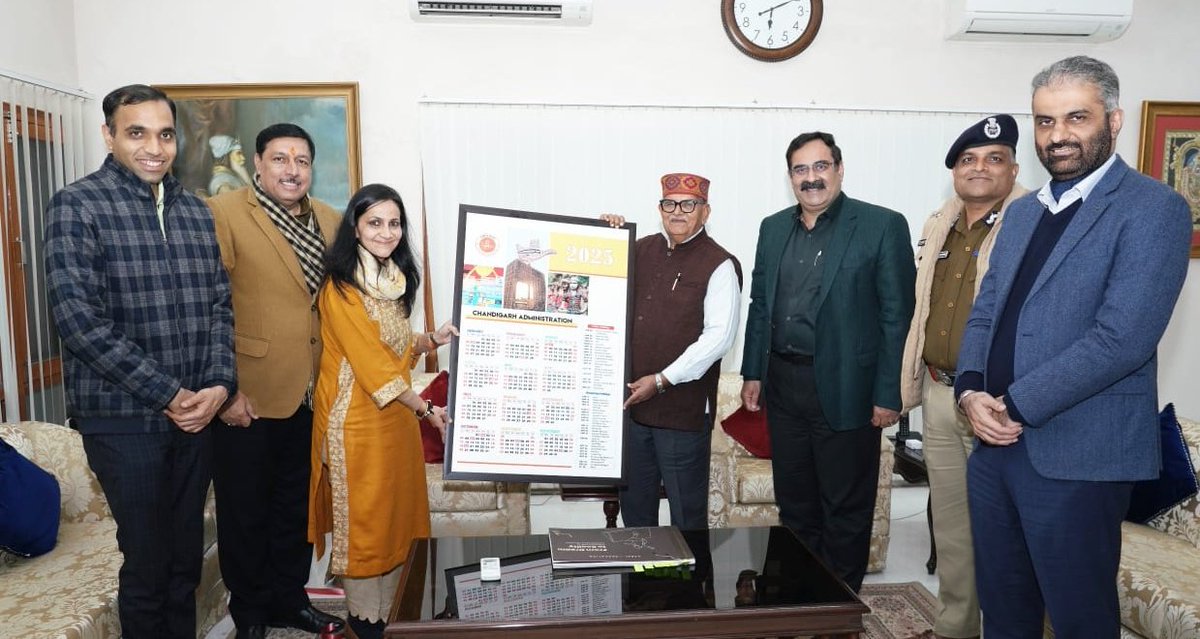 Today released Chandigarh Administration’s Calendar-2025 at Punjab Raj Bhavan.