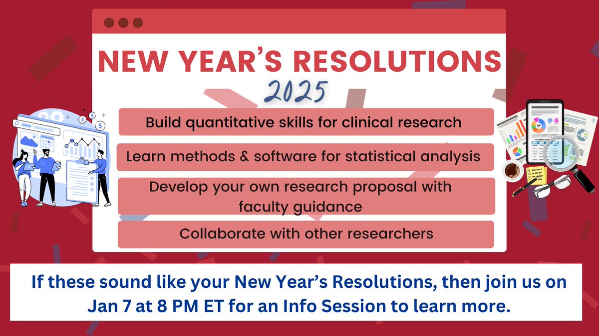 #NewYearNewMe means New Year, New Quantitative Skills. The PCE can help you build quantitative &amp; analytic skills for clinical, population &amp; health services research. 

🔍 Info Session 
📅 January 7th, 8 PM EST

Register at hsph.harvard.edu/fellowship-spe…