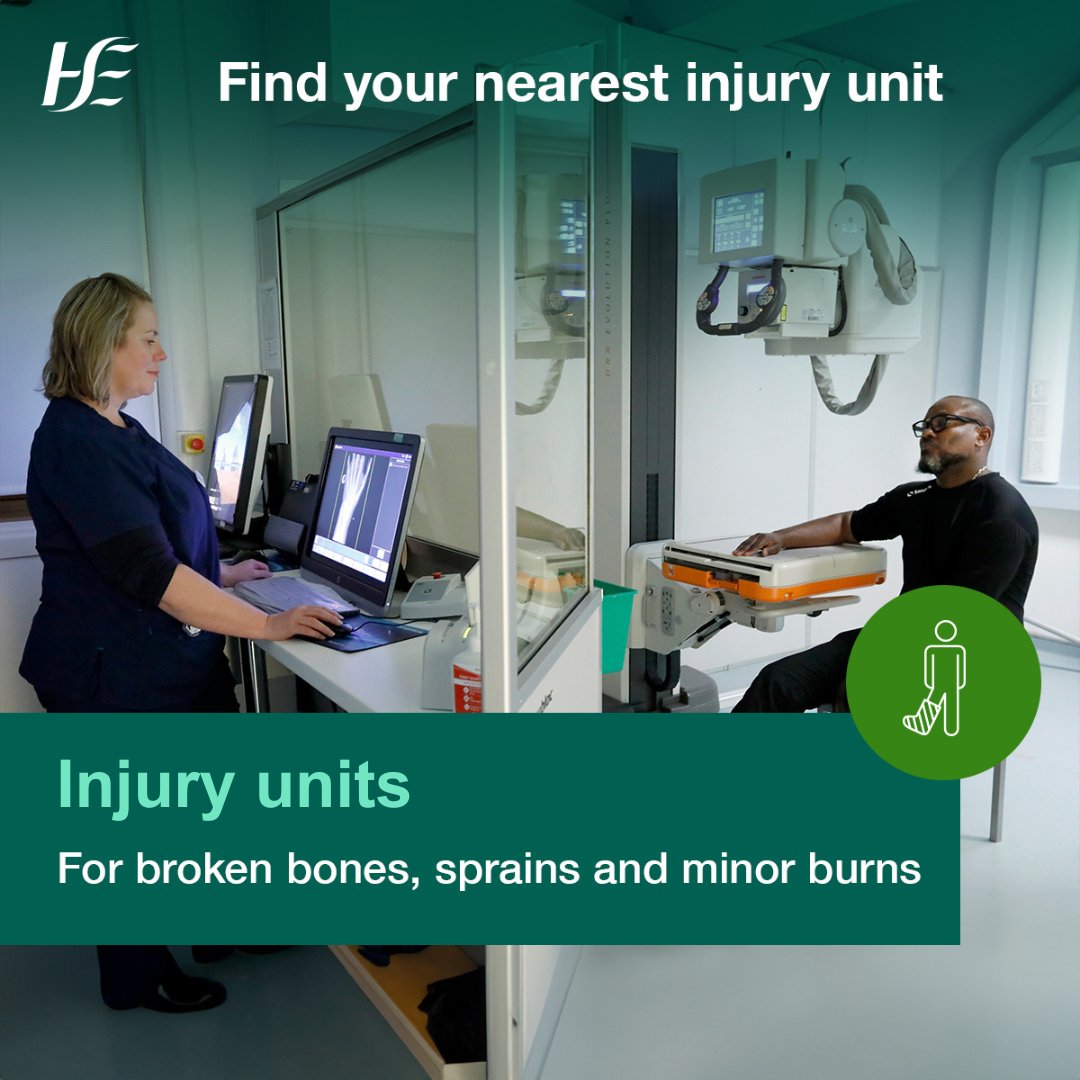 Injury units treat recent injuries (less than 6 weeks old) that are not life-threatening such as breaks, sprains or minor burns. You can get expert care like X-rays and wound treatment.

Find your nearest injury unit: bit.ly/4dwpoH0

#HSEDMWinterWellness