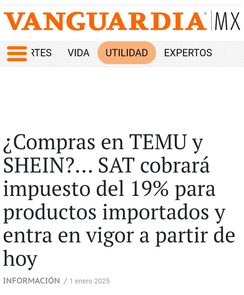 Poco después de ganar las elecciones, Claudia Sheinbaum aseguró que no habría nuevos impuestos.

Tres doritos después, a partir de este año habrá un nuevo impuesto para los productos comprados en Shein y Temu.

Cae más pronto un Obrador que un cojo.