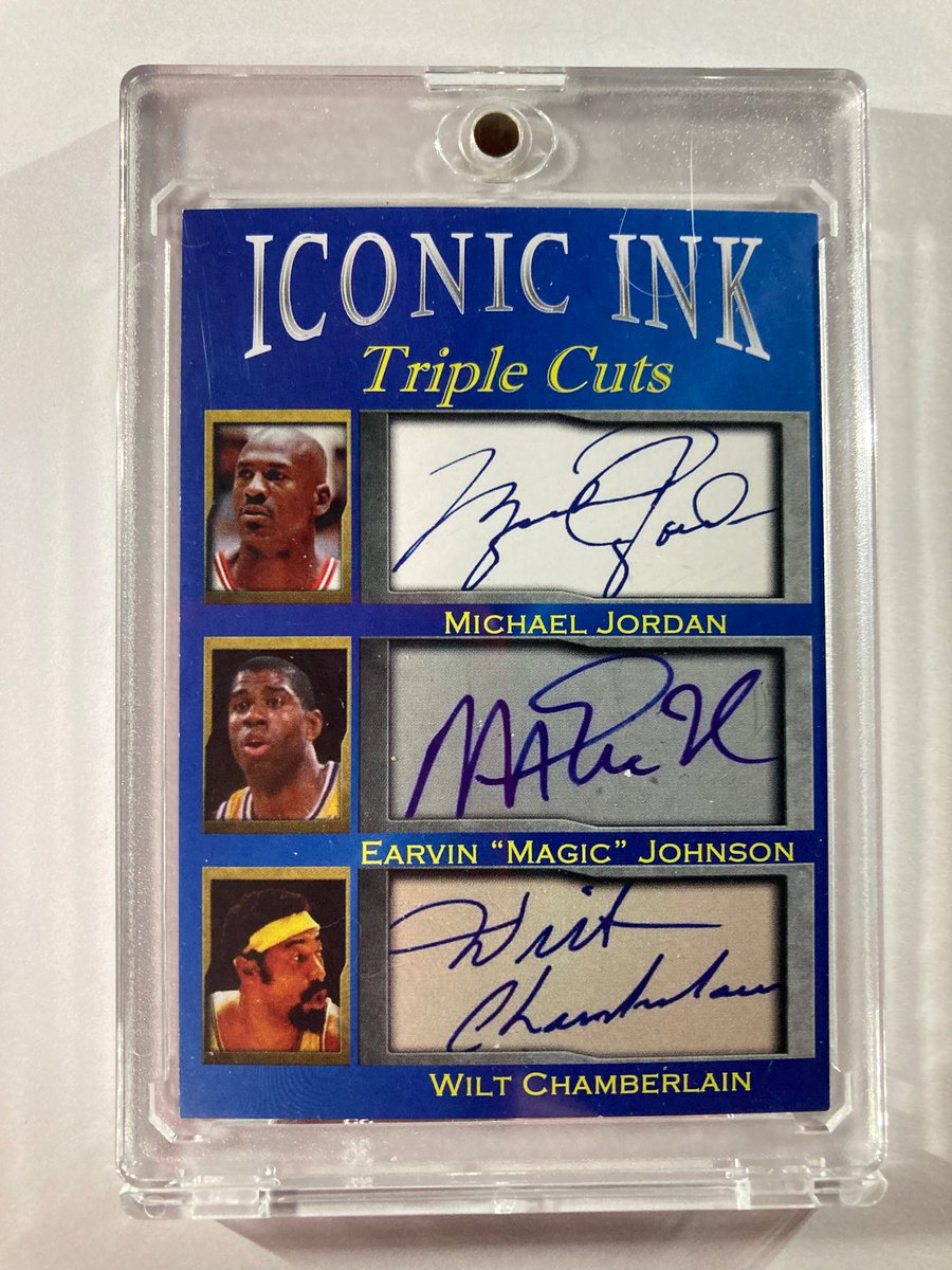 🎁Appreciation Day Giveaway🎁

Winner Announced Monday

🔥Michael Jordan/Magic Johnson/Wilt Chamberlain Iconic Ink Triple Cuts Triple Auto Facsimile

To enter
1. Follow
2. Retweet
3. Like