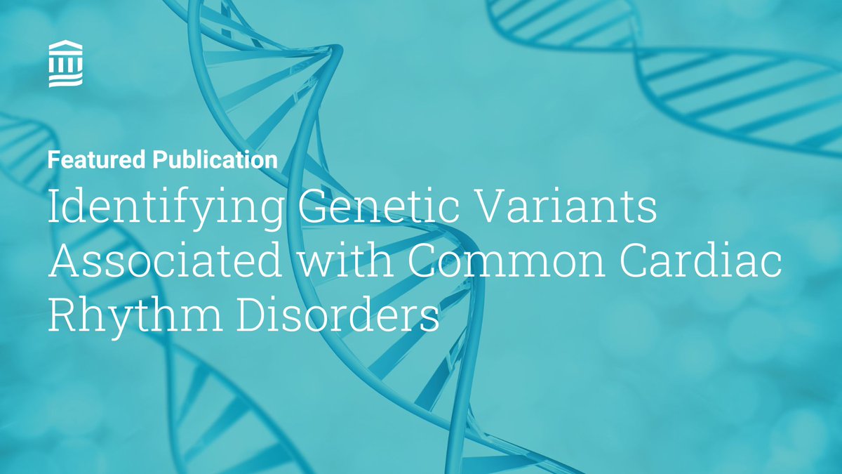 Mass General Brigham Research (@mgbresearchnews) on Twitter photo In a new study, <a href="/MGHHeartHealth/">Mass General Heart</a> researchers and collaborators identified genetic variants associated with common cardiac rhythm disorders. The findings are published in <a href="/NatureGenet/">Nature Genetics</a>.
Read more: massgeneralbrigham.org/en/about/newsr… doi.org/10.1038/s41588…
<a href="/luchenweng/">Lu-Chen Weng</a> <a href="/joeltramo/">Joel Rämö</a> <a href="/jurgenssean/">Sean Jurgens</a> In a new study, <a href="/MGHHeartHealth/">Mass General Heart</a> researchers and collaborators identified genetic variants associated with common cardiac rhythm disorders. The findings are published in <a href="/NatureGenet/">Nature Genetics</a>.
Read more: massgeneralbrigham.org/en/about/newsr… doi.org/10.1038/s41588…
<a href="/luchenweng/">Lu-Chen Weng</a> <a href="/joeltramo/">Joel Rämö</a> <a href="/jurgenssean/">Sean Jurgens</a>