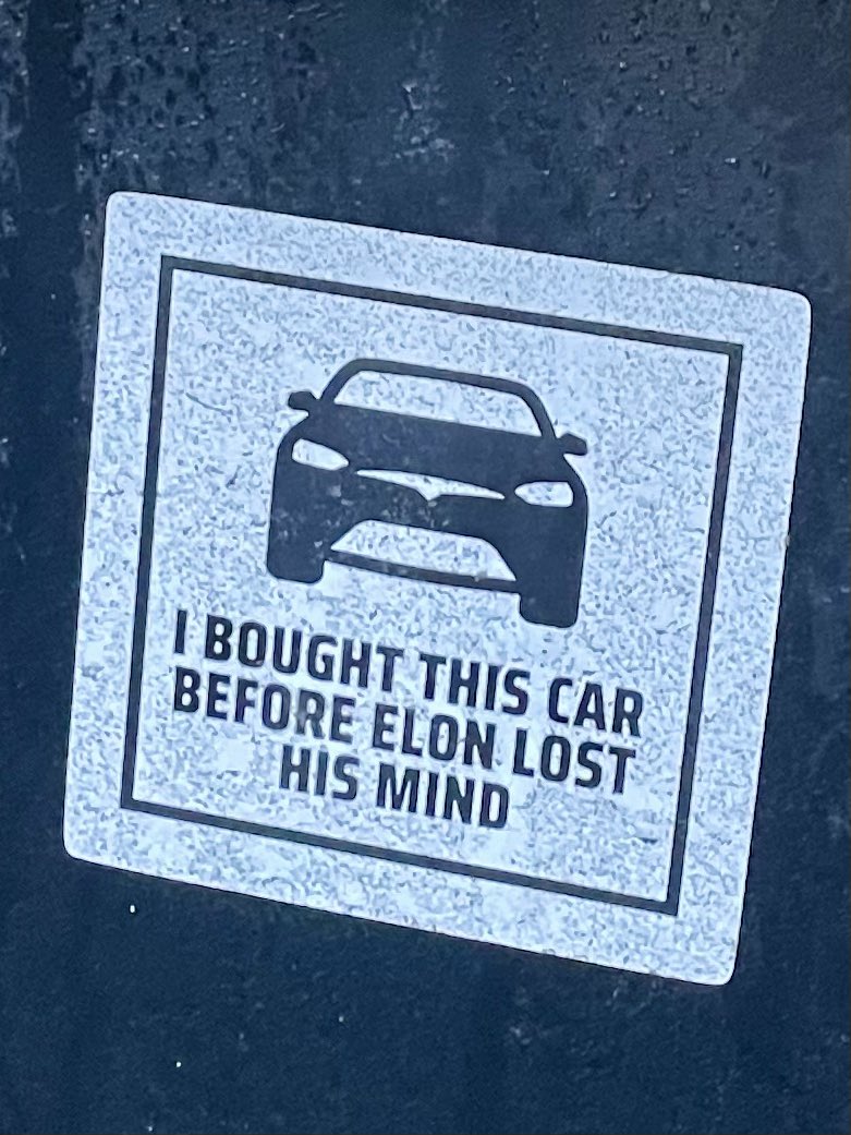 morgler's tweet photo. These are the stickers that @Tesla drivers now put on their cars in Germany. They’re embarrassed. https://t.co/3aoMuzx7J6